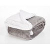 Penguin Home Solid Sherpa Blanket, Microfiber Throw for All Season,