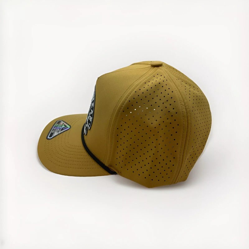 Snap-Back Lazy J Ranch Tan Performance Arrowhead Rope Five Panel