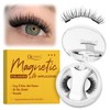 QUEWEL Magnetic Eyelashes Natural Look, 1 Pair Reusable Magnetic Lashes