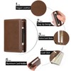 GOIACII Minimalist RFID Blocking Pop Up Card Wallet, Brown, Unisex,