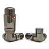 Hot Flow Black Nickel Marella 3 Modern Thermostatic Radiator Valve