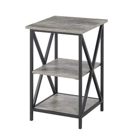 Convenience Concepts Tucson 3 Tier End Table, Faux Birch