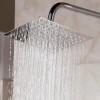 IML Regadera Cuadrada 20cm Acero Inox + Tubo Redondo L