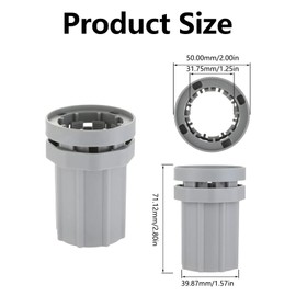 Tap Mounting Nut, Pack of 2 ABS Plastic Tap Lock Nuts, Tap Anti-Loosening Nut, Tap Mounting Accessories for Kitchen, Bathroom