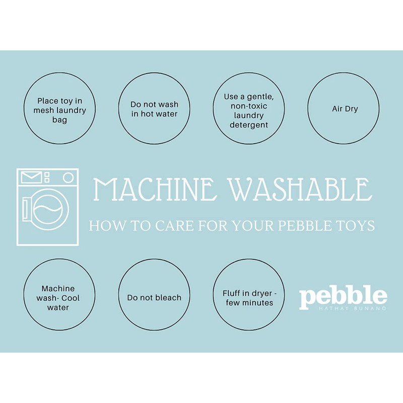 Pebble Fair Trade Handmade Crochet Cotton Robin Rattle