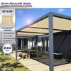 Windscreen4less Straight Edge Sun Shade Sail 6' x 15' Sun