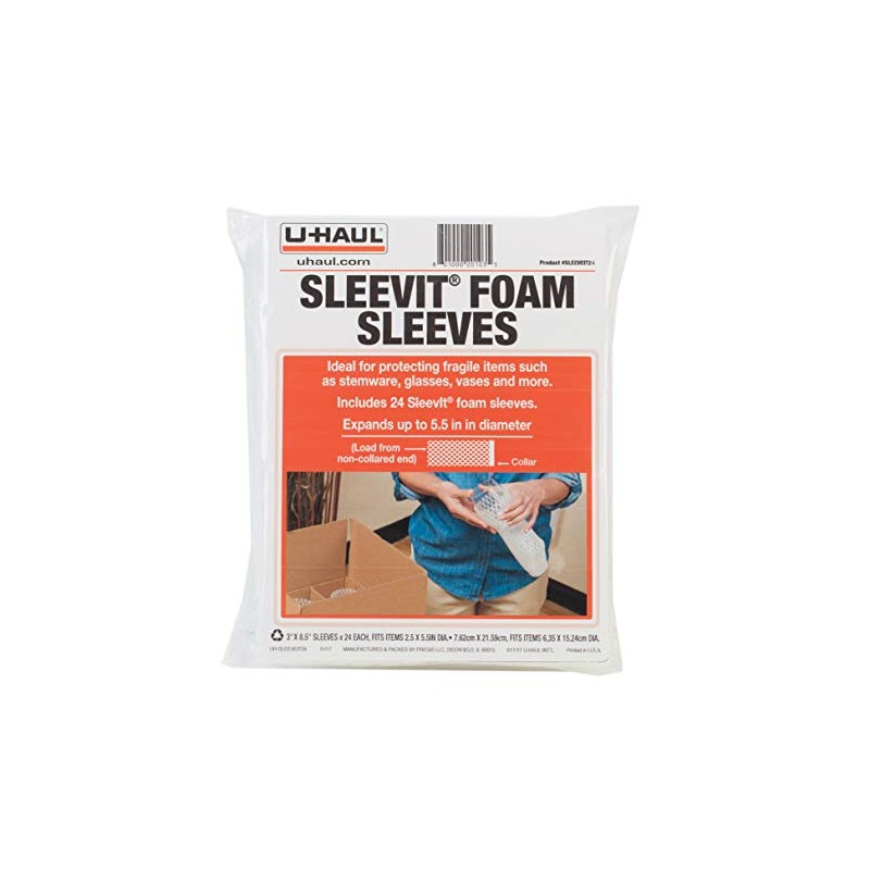 U-Haul Sleevit® Foam Sleeves for Glass - Pack of 24