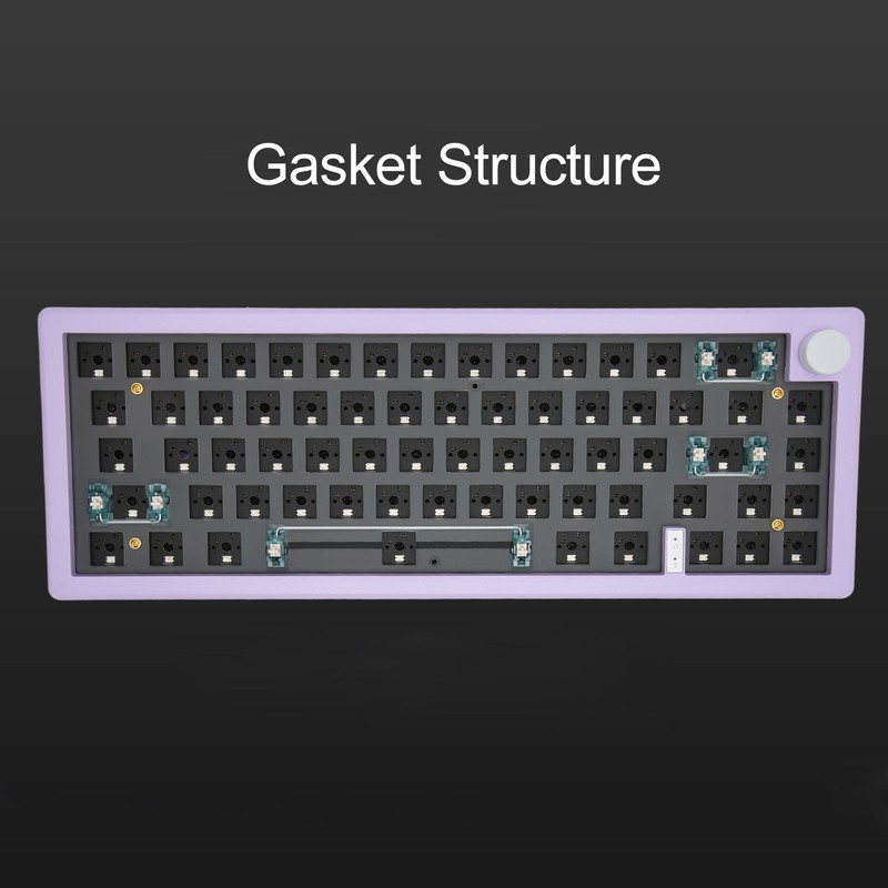 67 Keys DIY Mechanical Keyboard Kit with RGB Knob Wireless