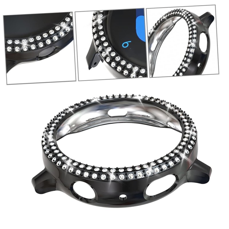 Gatuida Watch Protective Case Plating Diamond Frame Watch Screen Protector