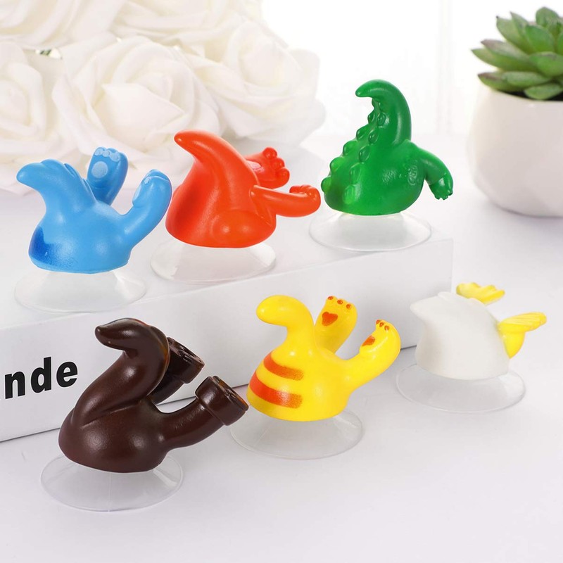 OUNONA Suction Cup Hooks, Cute, Bath, Strong, 6 Pieces, Wall