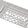 Midori 42229006 Clip Ruler, Silver