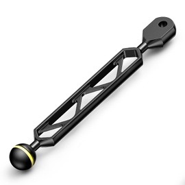 Bola de brazo de bola de ranas marinas a brazo de montaje YS, equipo de buceo esencial de 8 pulgadas, sistema de iluminación de equipo de fotografía subacuática, accesorios de equipo de buceo de aleación de aluminio, brazos ligeros AM-6