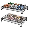 KOSIWU Under Bed Shoes Storage, 2 Pack Rolling Under-bed Storage