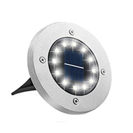 Bowfar Solar Floor Lights Outdoor 12 LEDs Cool White Solar Lights for Outdoor Use 800 mAh IP65 Waterproof Solar Lights Solar Garden Lights for Lawn Walkway Patio Patio Garden