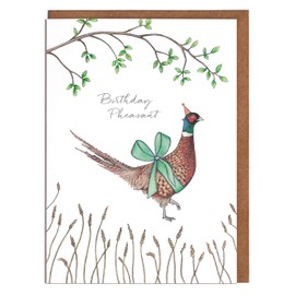 Lottie Murphy Pheasant Birthday Card - 'Birthday Pheasant' - Card for Him