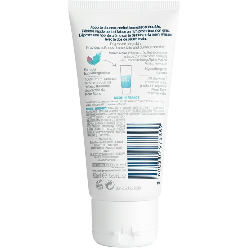 Saint-Gervais Mont Blanc – Restoring Hand Cream 50ml – Dry