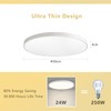 JDONG LED Ceiling Light 24 W 2000 LM Flat Round