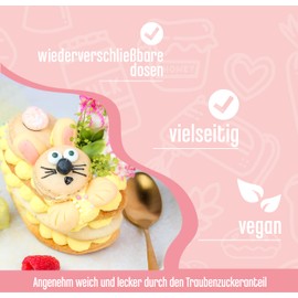 DECOCINO Organic Scatter Decoration Pearls – 60 g – Vegan Sugar Sprinkles Made of Grape Sugar in Organic Quality for Decorating and Decorating Cakes, Tarts and Desserts