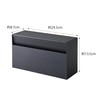 Yamazaki 5442 Wall Paper Holder, Black, Approx. W 9.6 x
