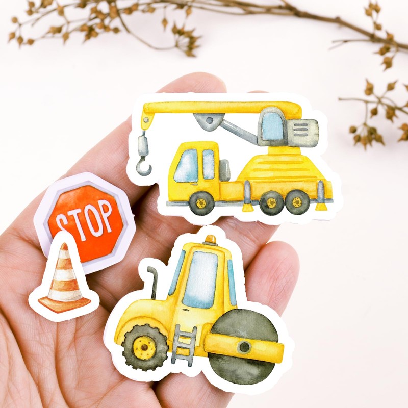 COLOFALLA COLOFALLA 100 Pieces Confetti Construction Site Table Decoration Children's