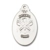 Bliss Sterling Silver Saint Michael National Guard Medal Pendant Necklace