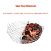 Mydracas Lump Charcoal Fire Basket with Divider Big Green Egg