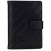 CLOE Porta Pasaporte Grande Look Troquelado color Negro para Mujer