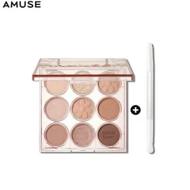 AMUSE Eye Color Palette Set 2items [Daisy Edition], Color:01 Warm Boksoonga