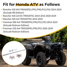 M MATI Rear Axle Shaft & Rear Left&Right Wheel Hub for Honda Rancher 420 Foreman 500 Foreman 520 2x4 4X4 TRX420 TRX500 TRX520 42311-HR3-A20 42610-HR3-A20 42620-HR3-A20