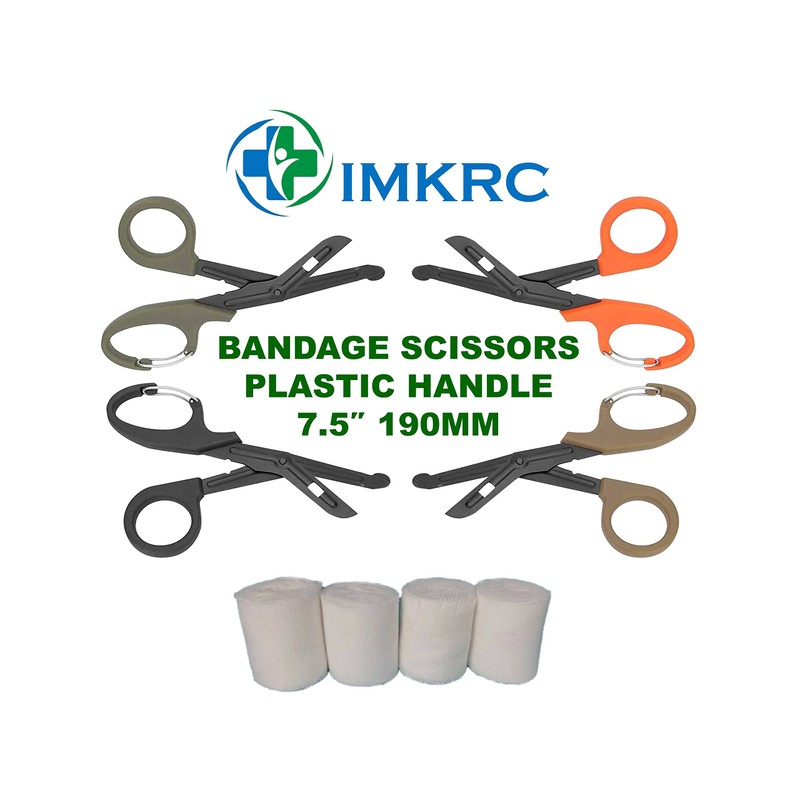 Titanium Bandage Shears Scissors EMT and Trauma Shears, Bent Stealth