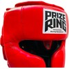 PRIZE RING "Professional SX" Genuine Leather Headgear Red (L)