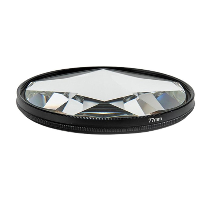 77MM Glass Kaleidoscope Pentaprism Camera Filter Accessories Photography Props