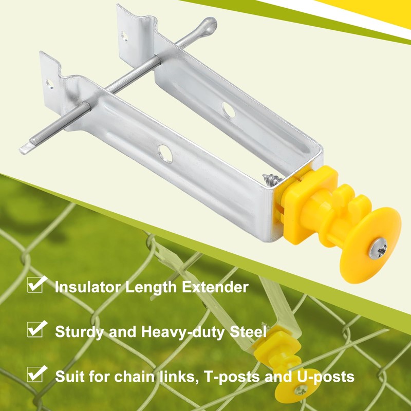 Tondiamo Chain Link Insulator Electric Fence Stainless Steel Insulator T