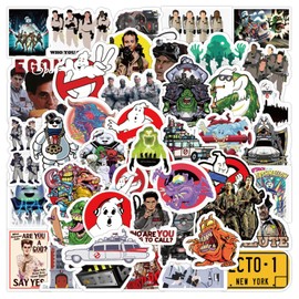 50PCS Ghostbusters Stickers for Water Bottle,American Movie Stickers Waterproof Bike Skateboard Luggage Decal Graffiti Patches Decal