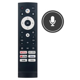 ERF3W90H Replace Voice Remote Control fit for Hisense 4K UHD Smart TV 65U7G 50A6H 50A65H 50A68H 55A6H 65A68H 75A6H 75A65H 75A68H 50U6H 75U7G 43A6H 43A65H 43A68H 55U6H 65U6H 75U6H 55U7G 55U8H 65U8H