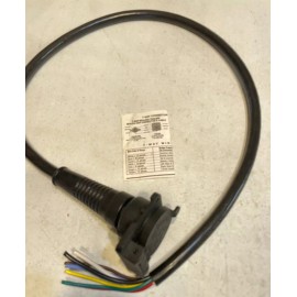 Bargman 50-87-004 7-Way Super Sealed Connector with 4 Foot Cable - Car End