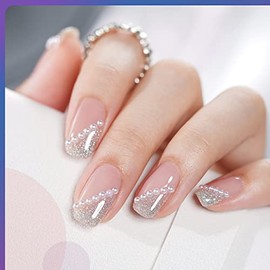 GAOY Jelly Glitter Gel Esmalte de Uñas Set de 6 Colores Incluyendo Rosa Verde Azul Kit de Uñas de Gel para Nail Art Diy Manicura y Pedicura En Casa