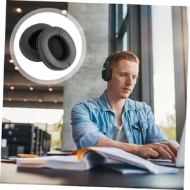 KONTONTY 7506 Headset Soft Comfortable Noise Isolating Replacement Cushions Leather