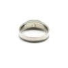 Genuine sterling silver men's ring solid 925 with 5mm round