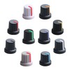 DIKAVS 20pcs 10 Colors 6mm Diameter Shaft Potentiometer Control Knobs