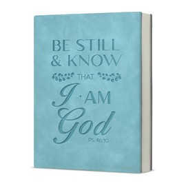 KSFFWQIN Christian Notebook Journal Bible Verse Be Still and Know That I Am God Journal Scripture Writing Notebook Religious Gifts for Women Men