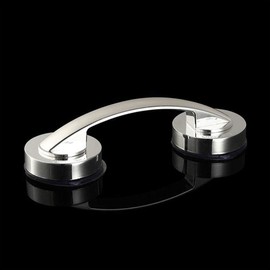 Suction Grab Bar Shower Handle and Balance Bar - Safety Handrail Support - Handicap Elderly Injury Senior Support Bathroom Handle Silver