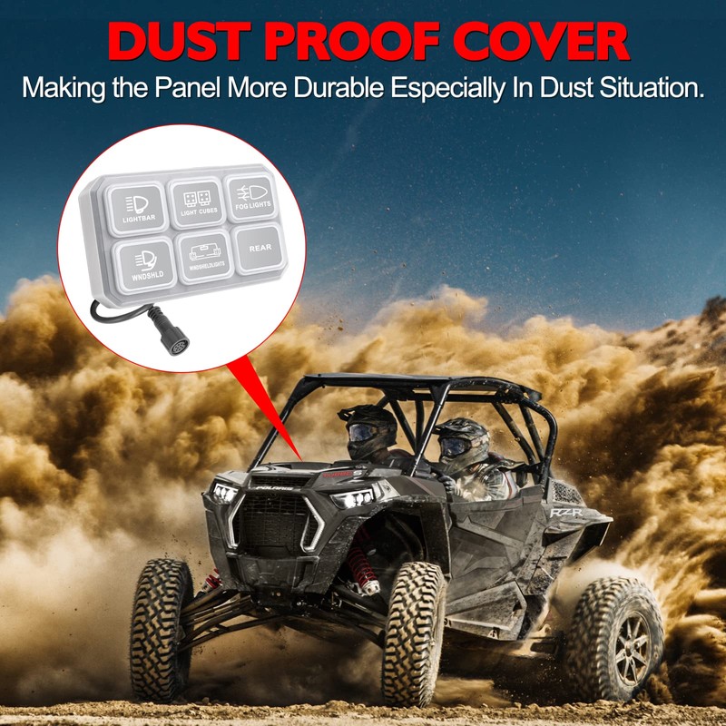6 Gang Switch Panel, RFROAD LIGHTING Touch Panel Circuit Control