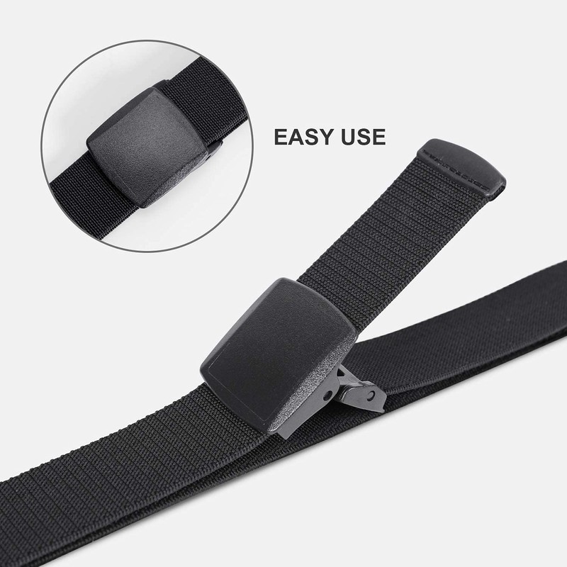 JASGOOD Elastic Stretch Belt for Men Outdoor Sports Work Nylon