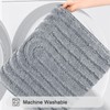 HEBE Bathroom Rugs Set 5 Piece, Plush Absorbent Bath Mats
