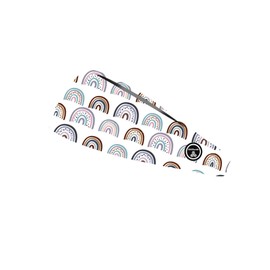 RAVEbandz! PRO Wide Stretch Non Slip Hair Bands– Moisture Wicking, Lightweight, Breathable Fabric Headbands – Unisex Designs for Everyone – for Sports, Workouts, Style (Boho Rainbows)