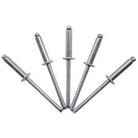 (Pack of 100) Stainless Steel Blind Rivets 4.0 x 16 mm Dome Head Pop Rivets DIN 7337 A2 Rivet Thumb Mandrel (100, 4.0 x 16 mm)