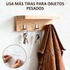 Cinta Doble Cara Adhesiva Transparente, 2 Rollos de 5M, Reutilizable