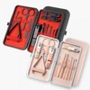 12-piece toenail clipper set, nail care set, 12-piece nail set black
