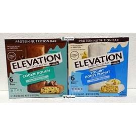 Elevation by Millville Protein Nutrition Bar Two Flavors Bundle (Pack of Two)